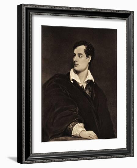 Lord Byron portrait British-Thomas Phillips-Framed Giclee Print