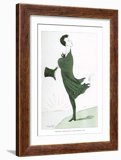 Lord Byron, Shaking the Dust of England from His Shoes, 1904-Max Beerbohm-Framed Giclee Print