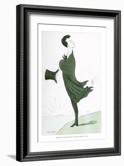 Lord Byron, Shaking the Dust of England from His Shoes, 1904-Max Beerbohm-Framed Giclee Print