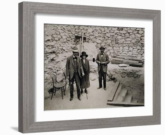 Lord Carnarvon's First Visit to the Valley of the King's: Lord Carnarvon-Harry Burton-Framed Photographic Print