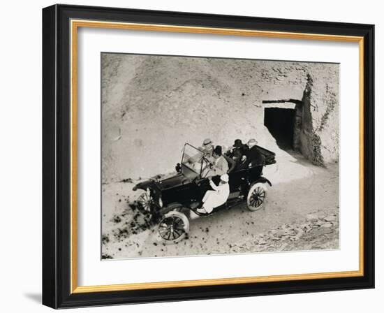 Lord Carnavon's first visit to the Valley of the Kings, Egypt, 1922-Harry Burton-Framed Photographic Print