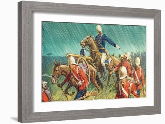 Lord Chelmsford and His Men in the Zulu Wars-Severino Baraldi-Framed Giclee Print