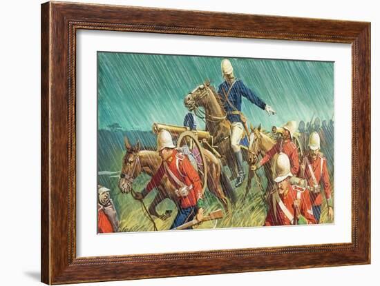 Lord Chelmsford and His Men in the Zulu Wars-Severino Baraldi-Framed Giclee Print