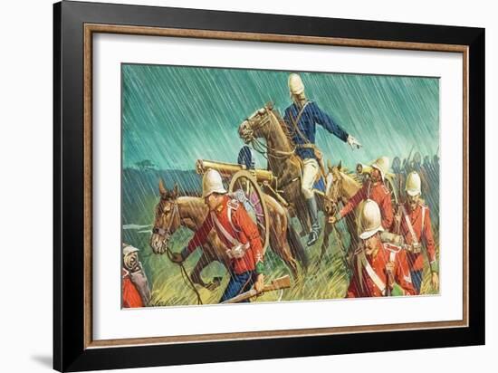 Lord Chelmsford and His Men in the Zulu Wars-Severino Baraldi-Framed Giclee Print