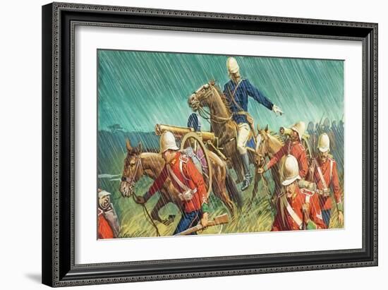 Lord Chelmsford and His Men in the Zulu Wars-Severino Baraldi-Framed Giclee Print