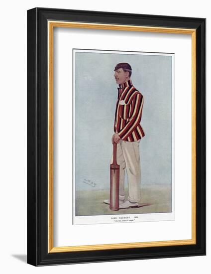 Lord Dalmeny, Cricketer-Leslie Ward-Framed Photographic Print