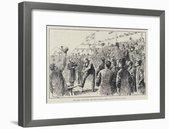 Lord Derby Cutting the First Turf of the St Helens and Wigan Railway, 28 January-William Douglas Almond-Framed Giclee Print