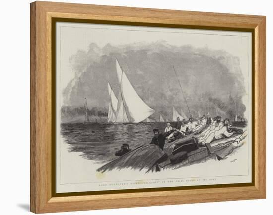 Lord Dunraven's Yacht Valkyrie in Her Trial Races at the Nore-William Lionel Wyllie-Framed Premier Image Canvas