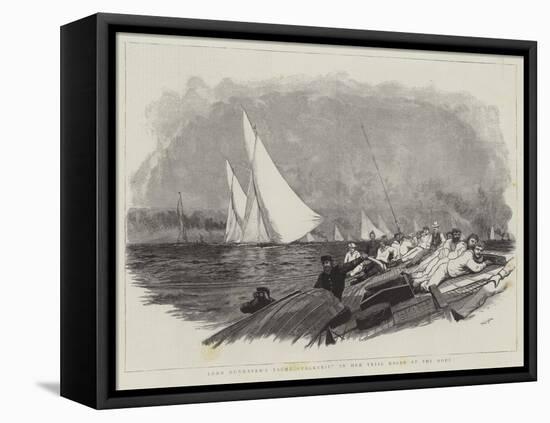 Lord Dunraven's Yacht Valkyrie in Her Trial Races at the Nore-William Lionel Wyllie-Framed Premier Image Canvas