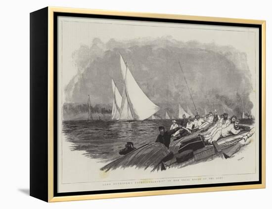 Lord Dunraven's Yacht Valkyrie in Her Trial Races at the Nore-William Lionel Wyllie-Framed Premier Image Canvas