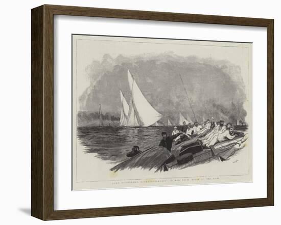 Lord Dunraven's Yacht Valkyrie in Her Trial Races at the Nore-William Lionel Wyllie-Framed Giclee Print