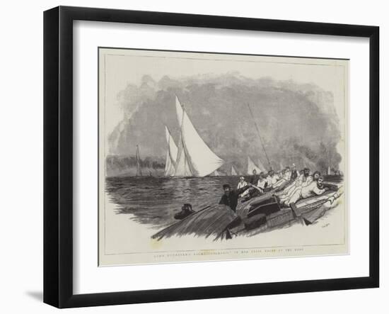 Lord Dunraven's Yacht Valkyrie in Her Trial Races at the Nore-William Lionel Wyllie-Framed Giclee Print