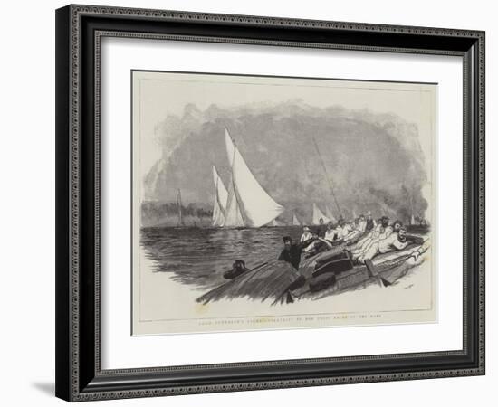 Lord Dunraven's Yacht Valkyrie in Her Trial Races at the Nore-William Lionel Wyllie-Framed Giclee Print