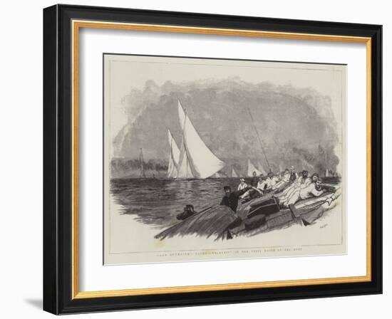 Lord Dunraven's Yacht Valkyrie in Her Trial Races at the Nore-William Lionel Wyllie-Framed Giclee Print