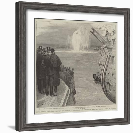 Lord George Hamilton's Reception of Members of Parliament at Portsmouth Dockyard-Joseph Nash-Framed Giclee Print