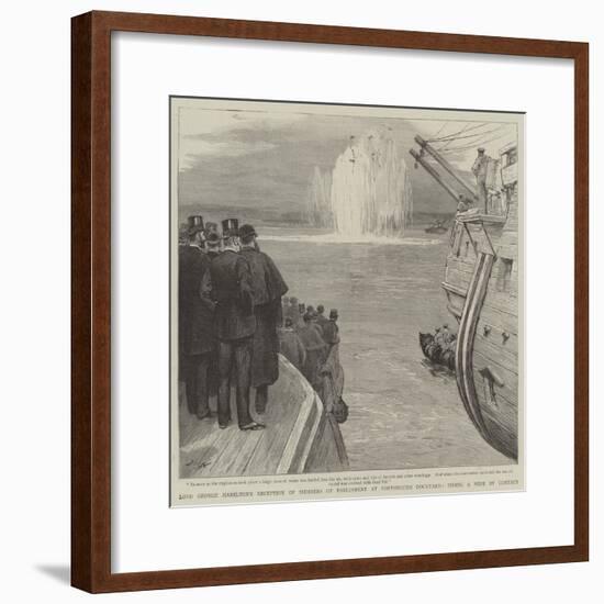 Lord George Hamilton's Reception of Members of Parliament at Portsmouth Dockyard-Joseph Nash-Framed Giclee Print