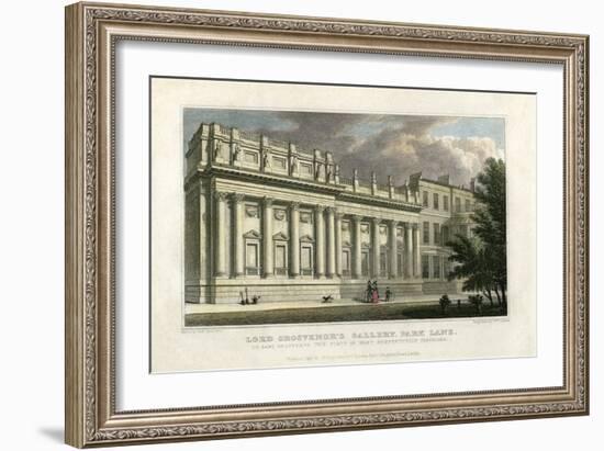 Lord Grosvenor's Gallery, Park Lane, London, 1828-William Deeble-Framed Giclee Print