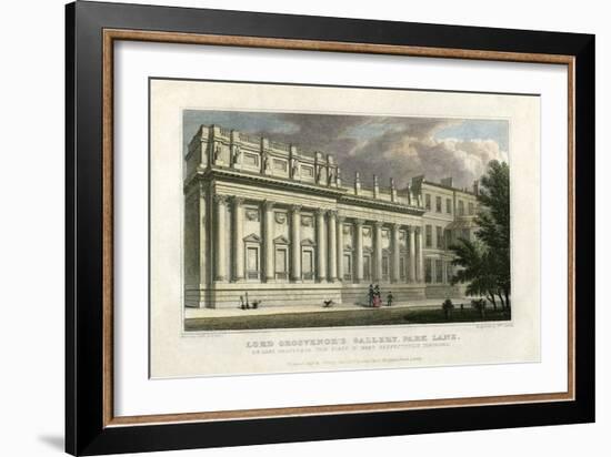 Lord Grosvenor's Gallery, Park Lane, London, 1828-William Deeble-Framed Giclee Print