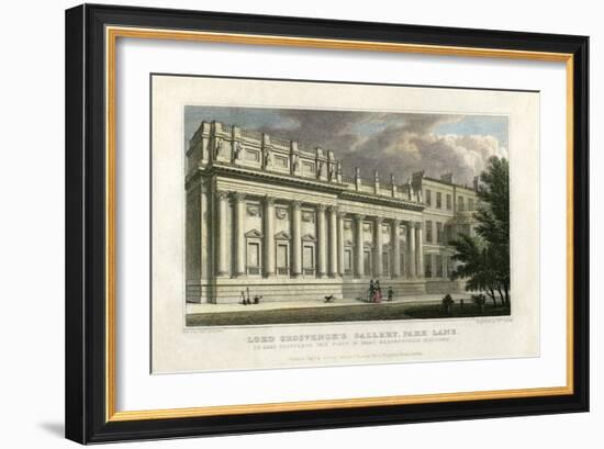 Lord Grosvenor's Gallery, Park Lane, London, 1828-William Deeble-Framed Giclee Print