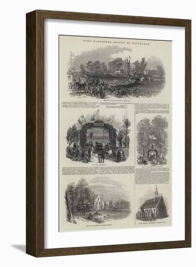 Lord Hardinge's Return to Penshurst-Samuel Read-Framed Giclee Print