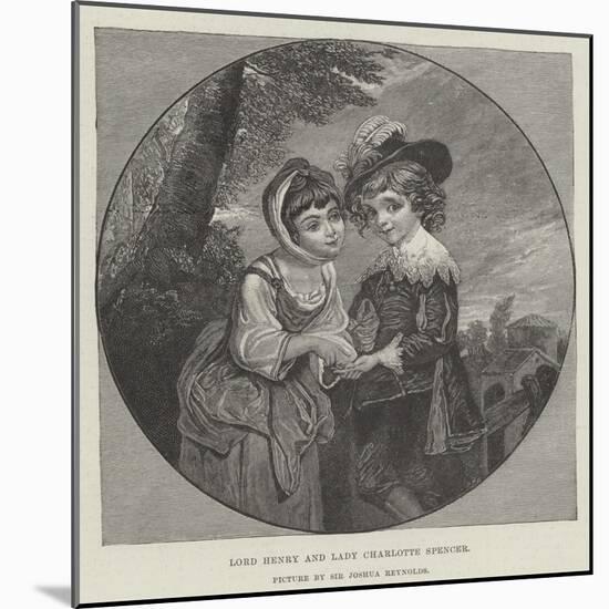 Lord Henry and Lady Charlotte Spencer-Sir Joshua Reynolds-Mounted Giclee Print