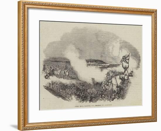 Lord Hill Taking the Bridge of Almurez-null-Framed Giclee Print