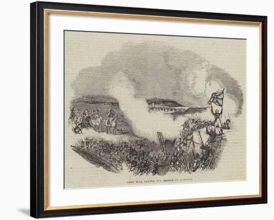 Lord Hill Taking the Bridge of Almurez-null-Framed Giclee Print