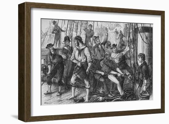 'Lord Howe's Victory - The Glorious First of June', c1880-William Ralston-Framed Giclee Print