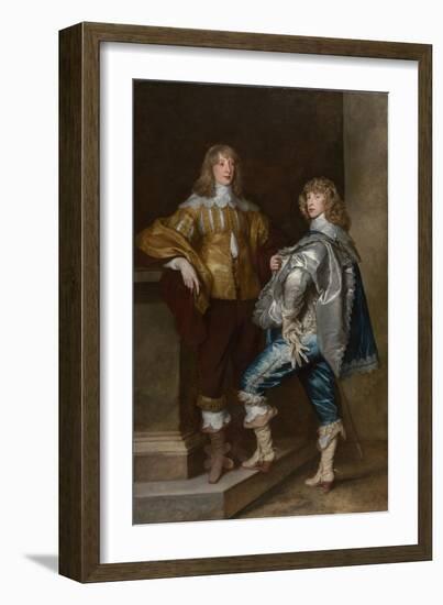 Lord John Stuart and His Brother, Lord Bernard Stuart, Ca 1638-Sir Anthony Van Dyck-Framed Giclee Print