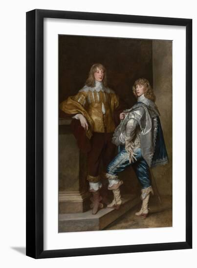 Lord John Stuart and His Brother, Lord Bernard Stuart, Ca 1638-Sir Anthony Van Dyck-Framed Giclee Print