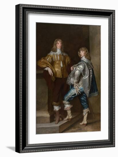 Lord John Stuart and His Brother, Lord Bernard Stuart, Ca 1638-Sir Anthony Van Dyck-Framed Giclee Print