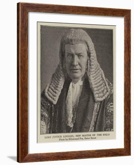 Lord Justice Lindley, New Master of the Rolls-null-Framed Giclee Print