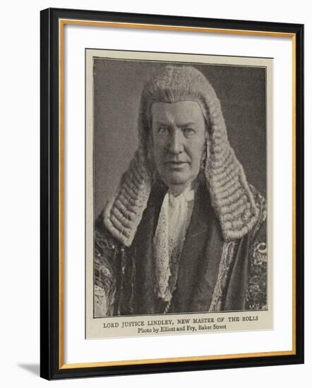 Lord Justice Lindley, New Master of the Rolls-null-Framed Giclee Print