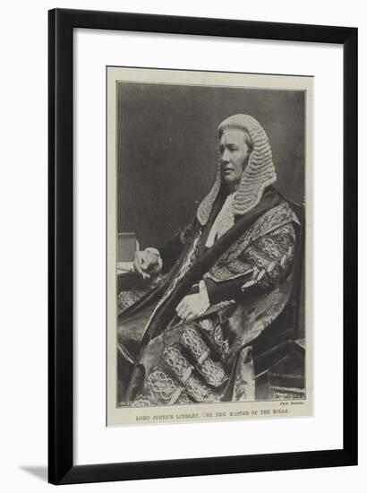 Lord Justice Lindley, the New Master of the Rolls-null-Framed Giclee Print