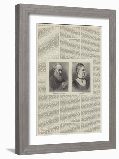 Lord Kelvin's Professorial Jubilee-null-Framed Giclee Print