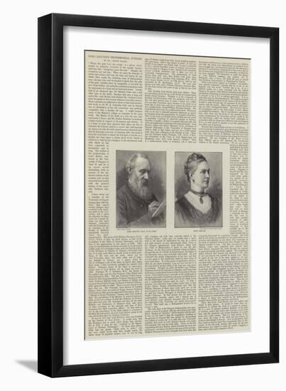 Lord Kelvin's Professorial Jubilee-null-Framed Giclee Print