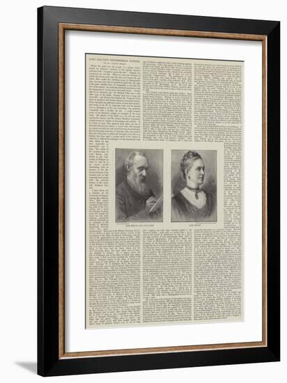 Lord Kelvin's Professorial Jubilee-null-Framed Giclee Print