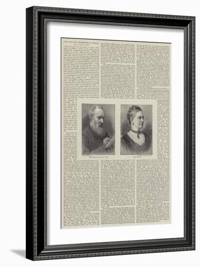 Lord Kelvin's Professorial Jubilee-null-Framed Giclee Print