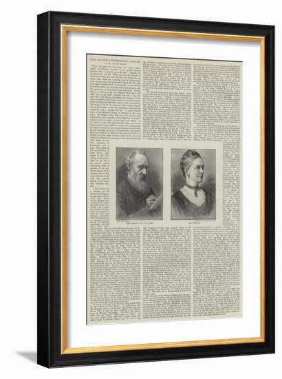 Lord Kelvin's Professorial Jubilee-null-Framed Giclee Print