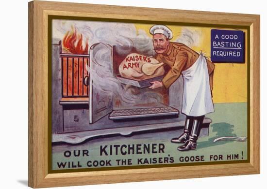 Lord Kitchener Cooking the Kaiser's Army Goose-null-Framed Premier Image Canvas
