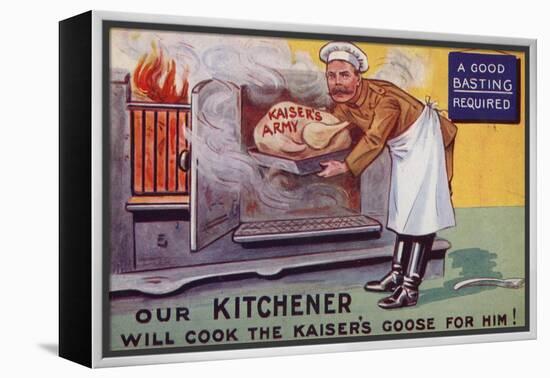 Lord Kitchener Cooking the Kaiser's Army Goose-null-Framed Premier Image Canvas