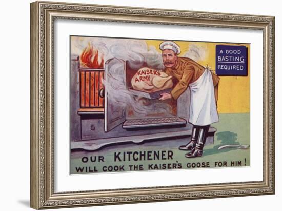 Lord Kitchener Cooking the Kaiser's Army Goose-null-Framed Giclee Print