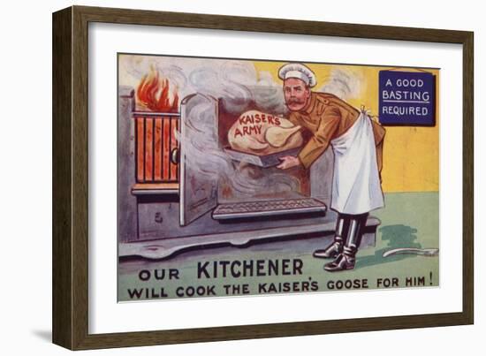 Lord Kitchener Cooking the Kaiser's Army Goose-null-Framed Giclee Print