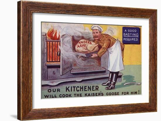 Lord Kitchener Cooking the Kaiser's Army Goose-null-Framed Giclee Print