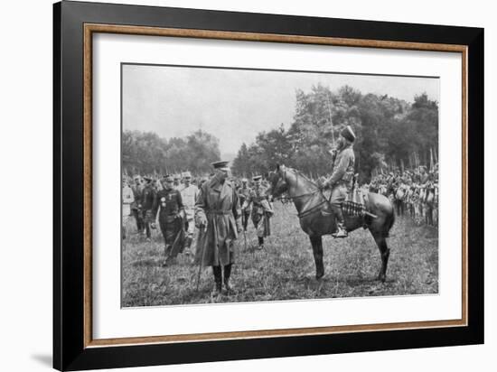 Lord Kitchener Inspecting Algerian Troops, France, World War I, 16 August 1915-null-Framed Giclee Print