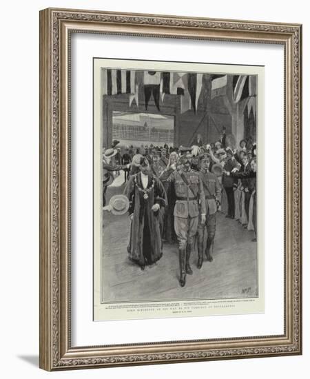 Lord Kitchener on His Way to His Carriage at Southampton-Henry Marriott Paget-Framed Giclee Print