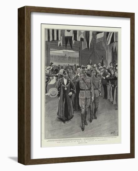 Lord Kitchener on His Way to His Carriage at Southampton-Henry Marriott Paget-Framed Giclee Print