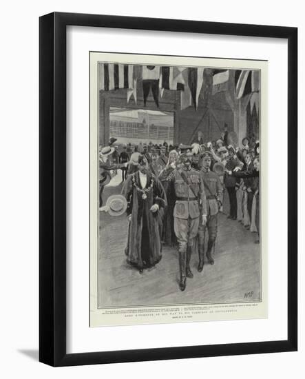 Lord Kitchener on His Way to His Carriage at Southampton-Henry Marriott Paget-Framed Giclee Print