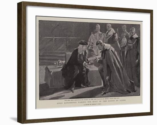 Lord Kitchener Taking His Seat in the House of Lords-Sydney Prior Hall-Framed Giclee Print