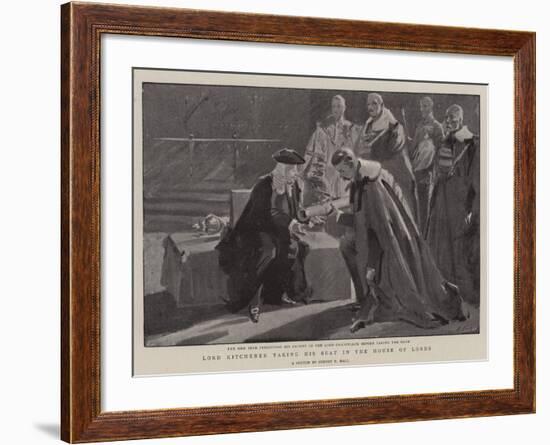 Lord Kitchener Taking His Seat in the House of Lords-Sydney Prior Hall-Framed Giclee Print